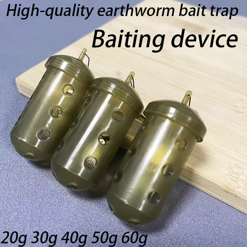 Fishing Line Dispenser - 원통형 낚시 미끼 케이지, 통풍구 -